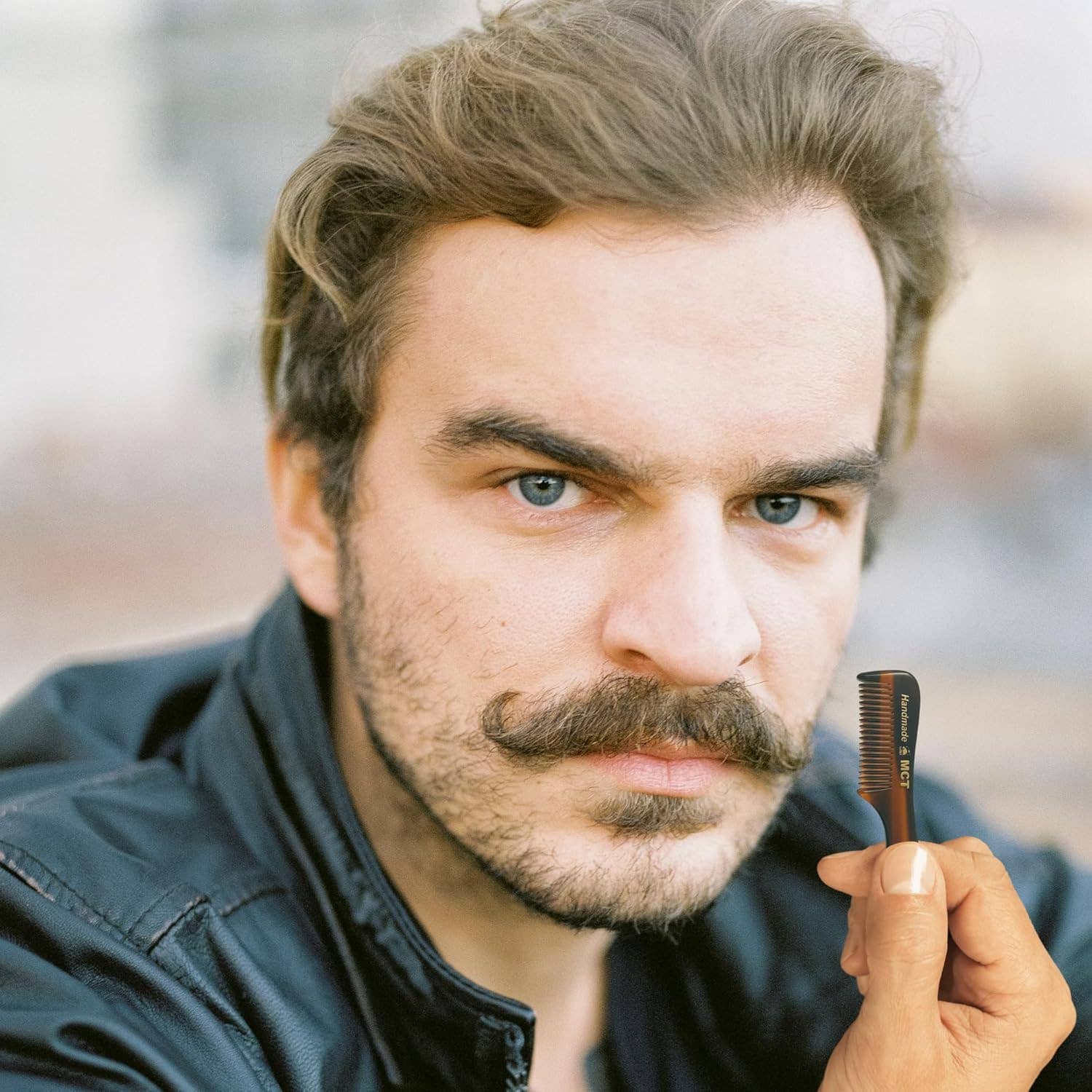 GENTS FINE GROOMING PRODUCTS – Großhandel Bartkamm/-bürste – G.B.S MCT Schnurrbartkamm, fein verzahnt, 7,6 cm6