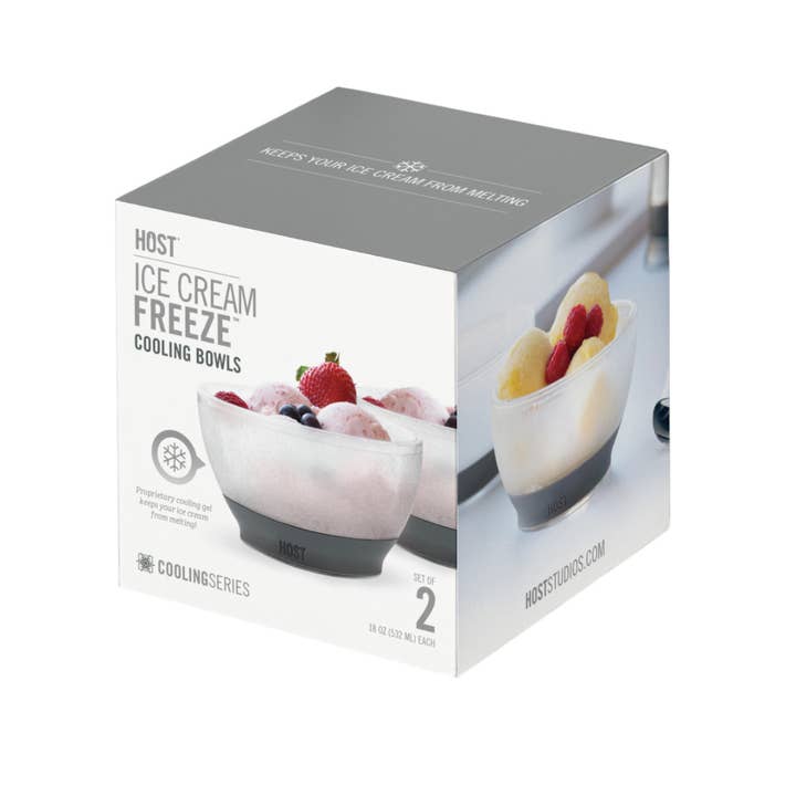 HOST - Wholesale Bowl - Ice Cream FREEZE™ Cooling Bowls with Cooling Gel Set of 21