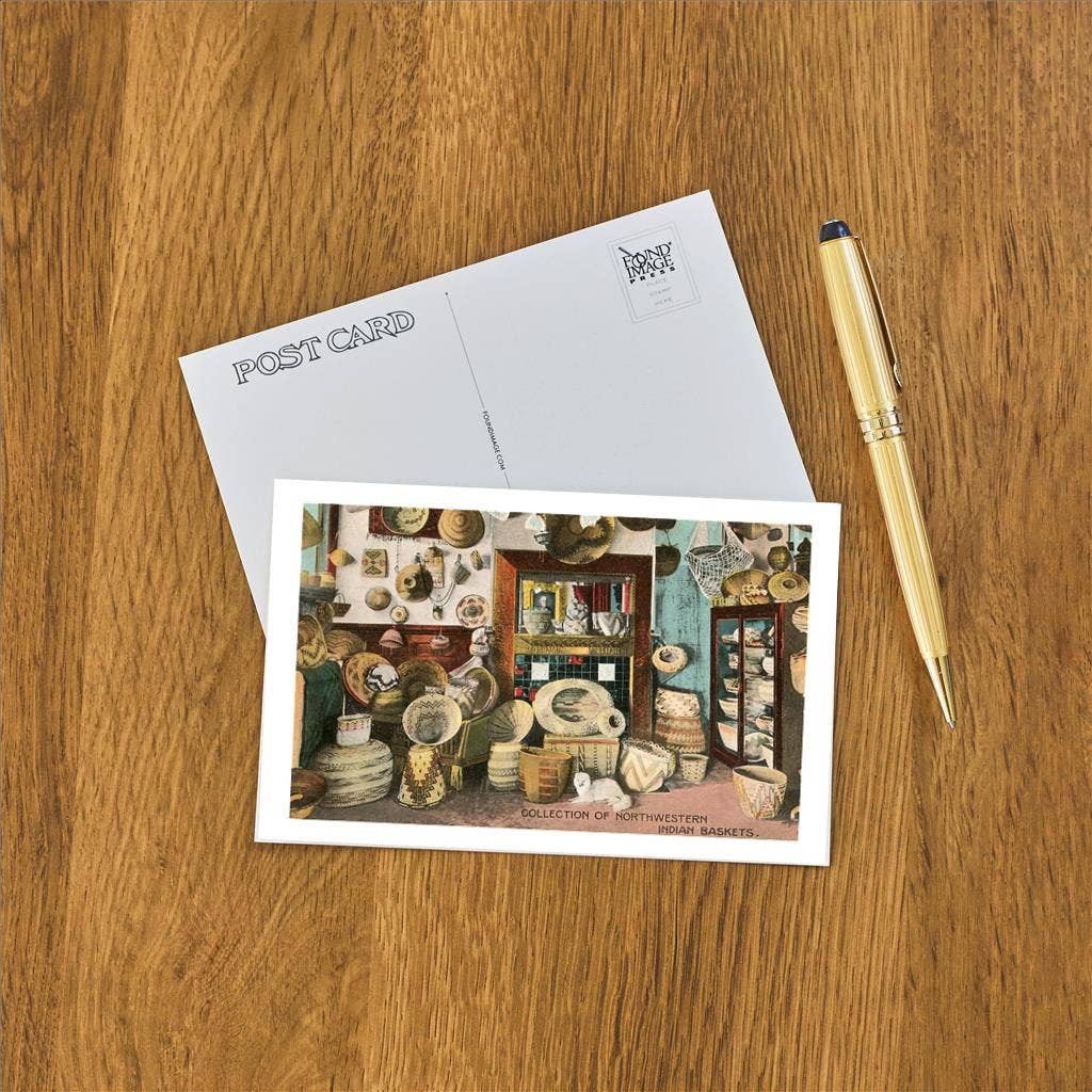 Found Image Press - Wholesale Postcard - Postcard NA-101 Northwestern Indian Baskets1