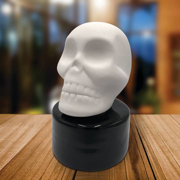 Wild Essentials - Wholesale Reed Diffuser - Skull Diffuser - Ceramic passive, non powered desk diffuser