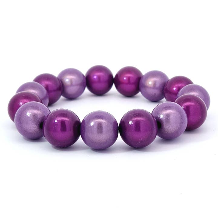 Bracelet Wonder plum - lilac 14mm for wholesale by Impala