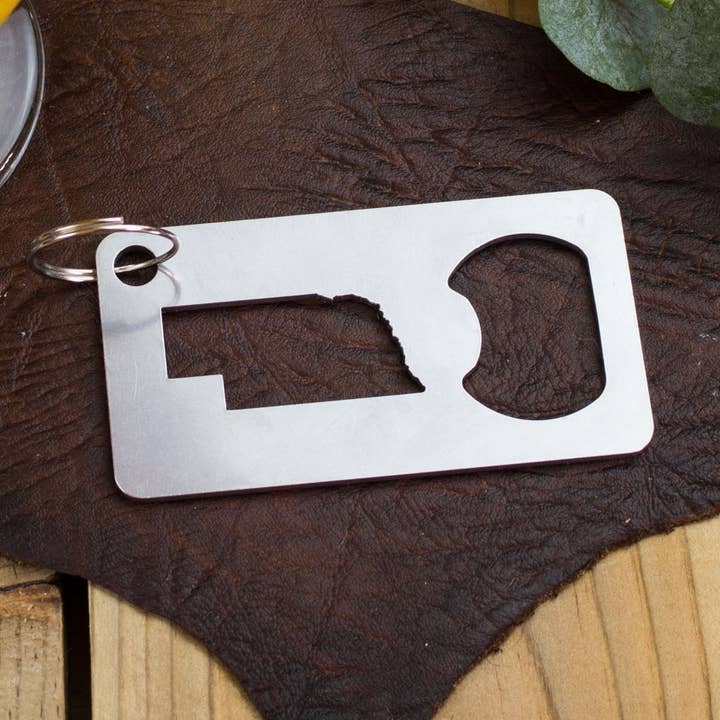 Nebraska State Barre cadeau en acier inoxydable pour la vente par Iron Maid Art