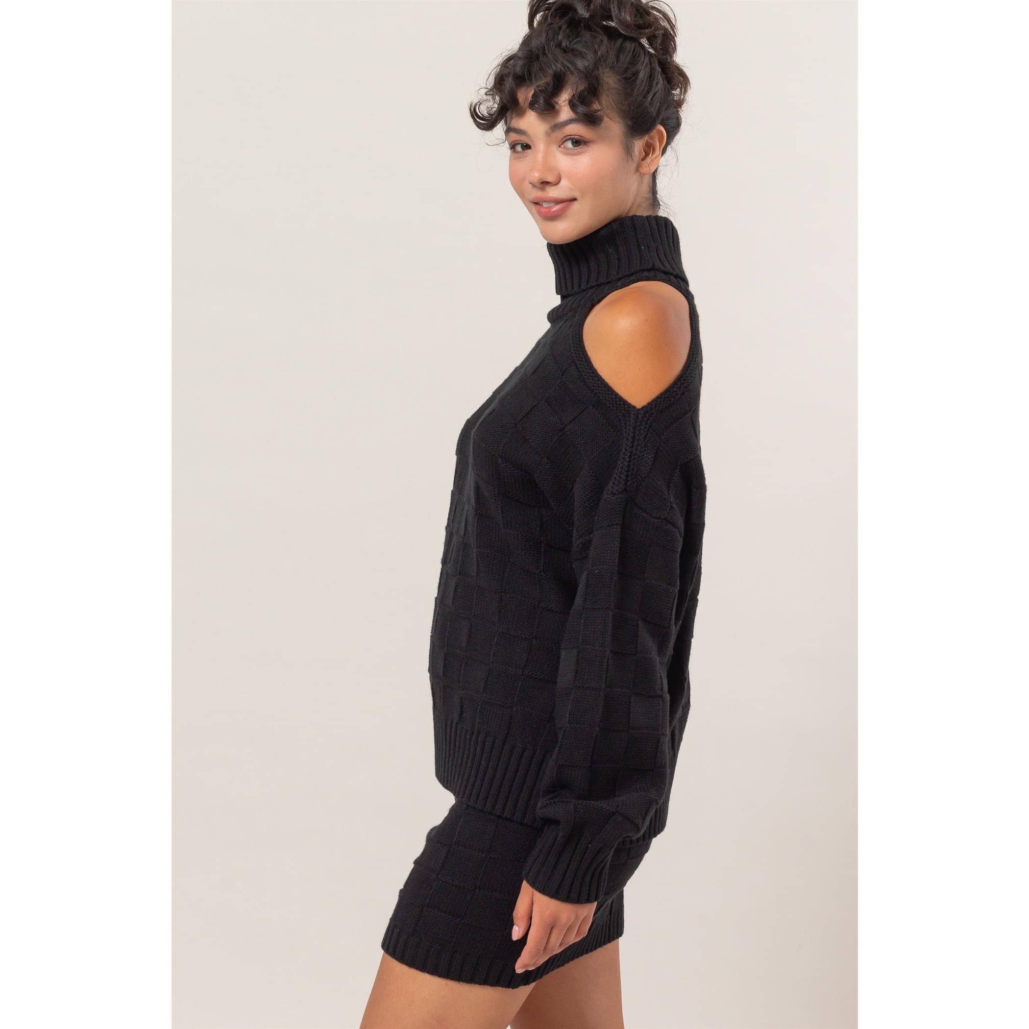 HYFVE – Conjunto de top e saia - Mulher por atacado – Conjunto de Camisola e Saia em Ponto de Cesto Dz24f733-Set4