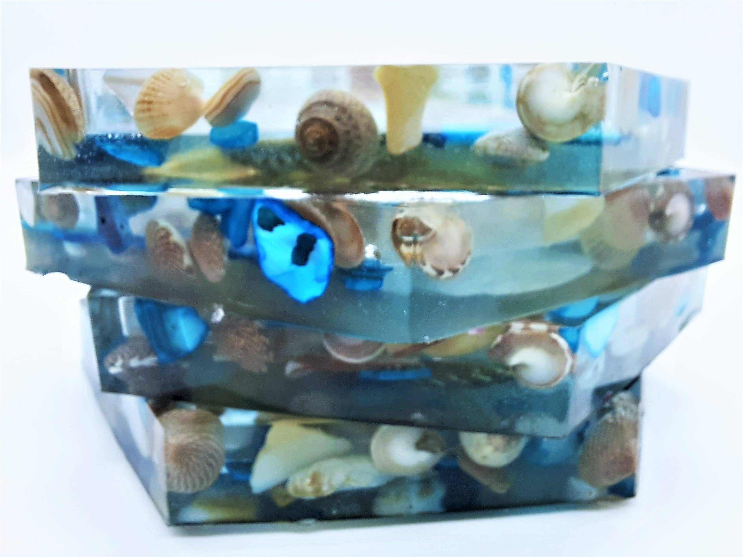 JEMS of the Sea - Wholesale Coasters - Handmade Eco-Friendly Resin Seashell Coasters5