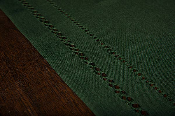 Xia Home Fashions & Manor Luxe - Vendita all'ingrosso Runner - Orlo doppio-14 x 72" -Corsa-Avorio Pino Rosso Bianco5