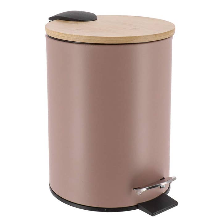 Evideco French Home Goods - Wholesale Bathroom Trashcan - Stylish Trash Can with Bamboo Lid and Pedal, 2.5L Capacity5