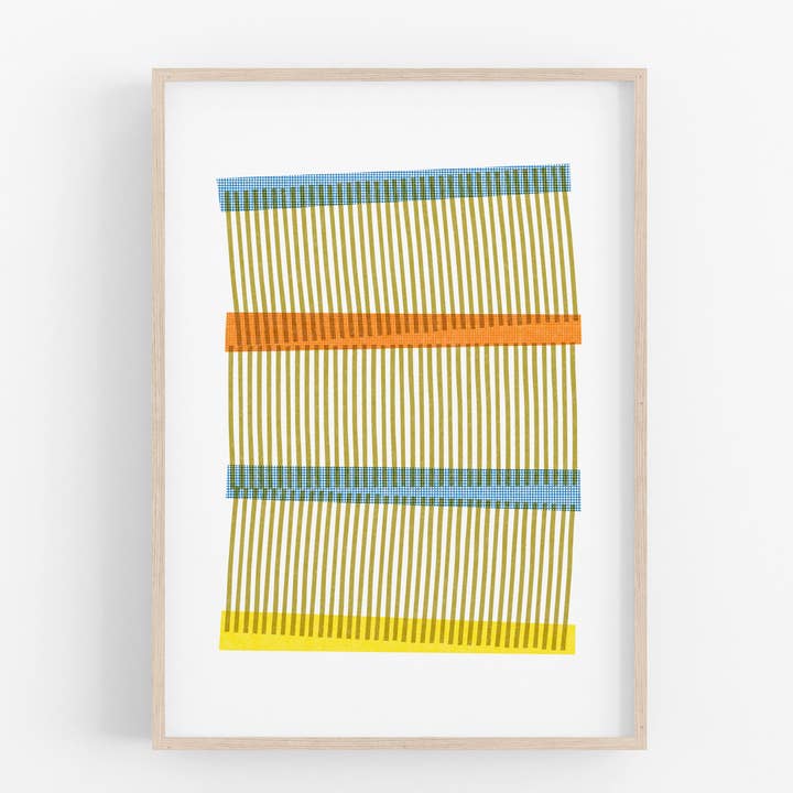Mezzaluna Studio - Wholesale Art Print - Twist • Modern Risograph Print
