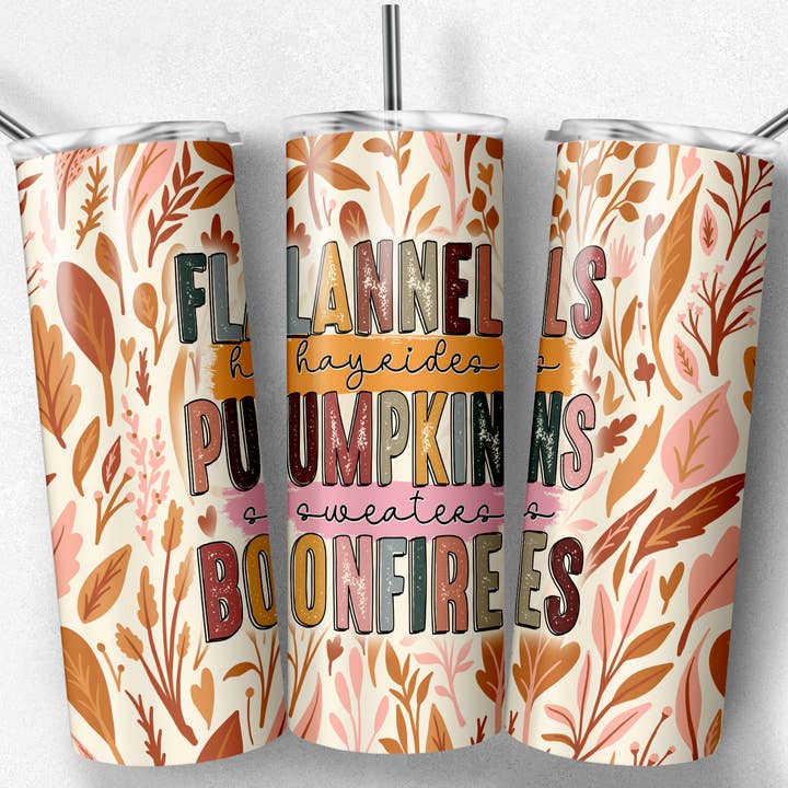 Fall Tumbler, Fall Cup, Pumpkin Tumbler for wholesale by So Peachy Designs