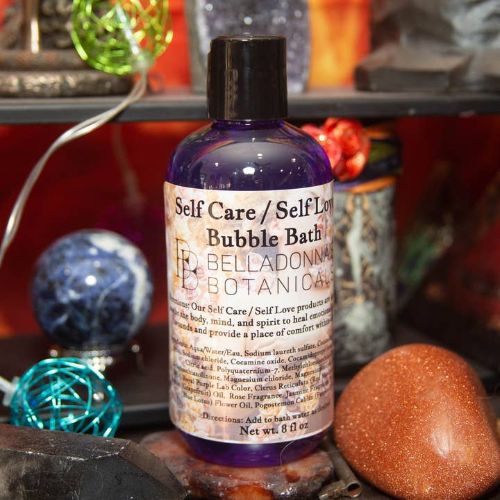 Själv kärlek+ Egenvård Bubble Bath för wholesale av Belladonnas Botanicals