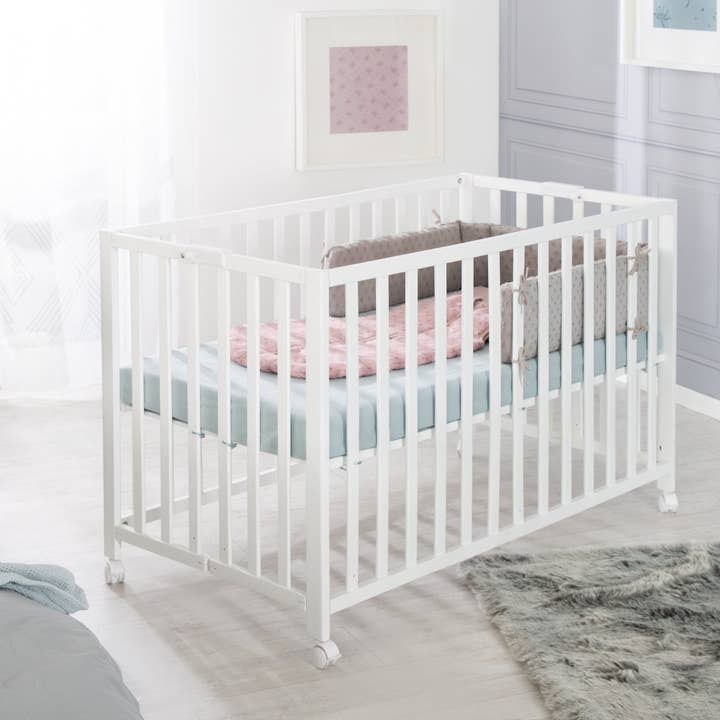 roba kids – Engroshandel Seng - Børn og baby – ROBA foldeseng 'Fold Up', 60 x 120 cm, træ hvid