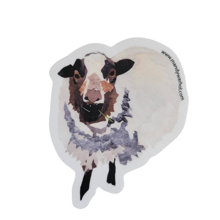 Mandy Warhol Fine Art - Wholesale Sticker - Shetland Sheep Vinyl Sticker