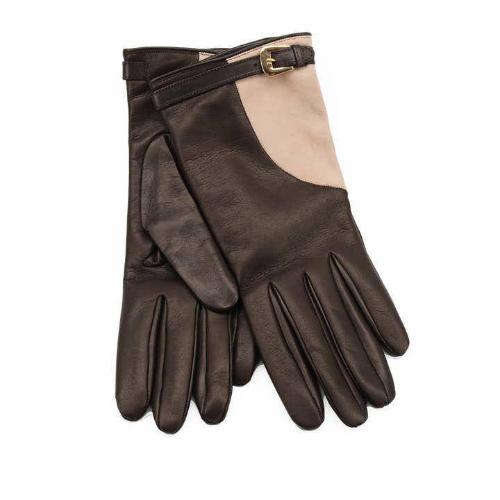 GANTS EN CUIR AVEC DAIM ET CEINTURE pour la vente par Portolano