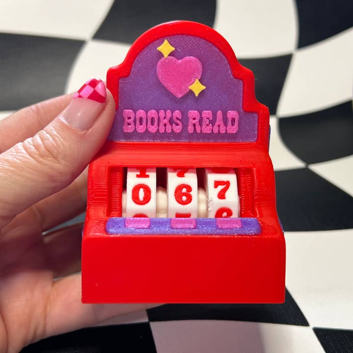 Books Read Slot Machine Counter Movable Parts for wholesale by The Foxy Hipster