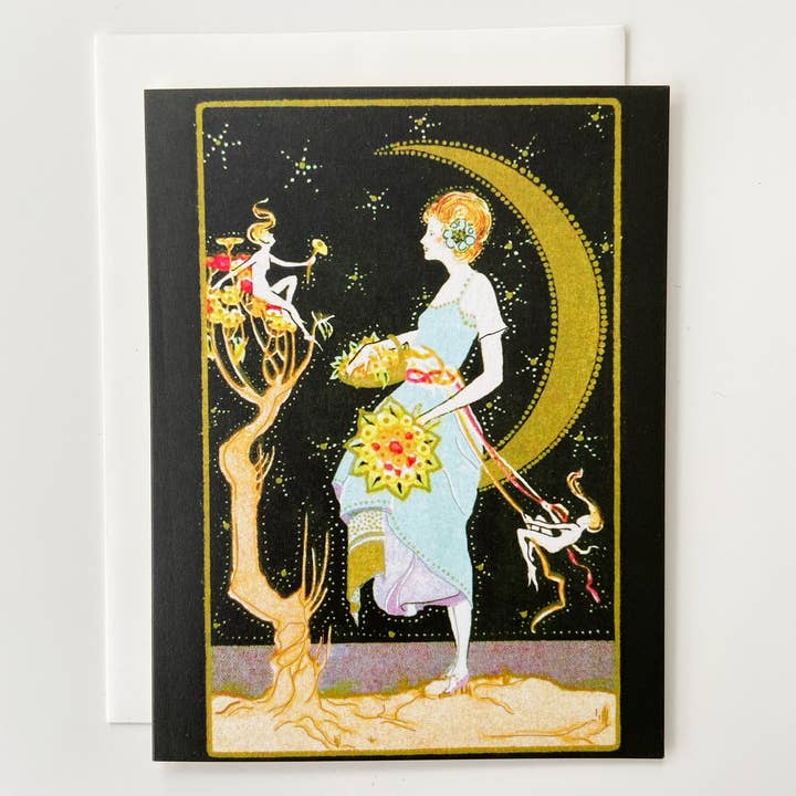 The Twentieth - Wholesale Stationery/Notecard Set - 6 Art Deco Lady Vintage Style Card Set
