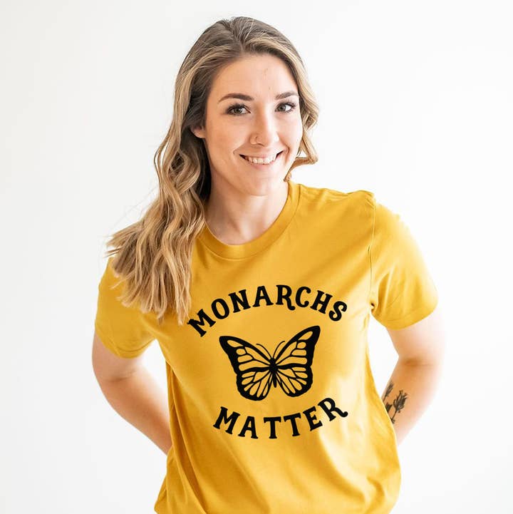 Nature Supply Co - Wholesale Screen Printed T-Shirt - Women's - Butterfly T-Shirt – Monarchs Matter (Adult)0