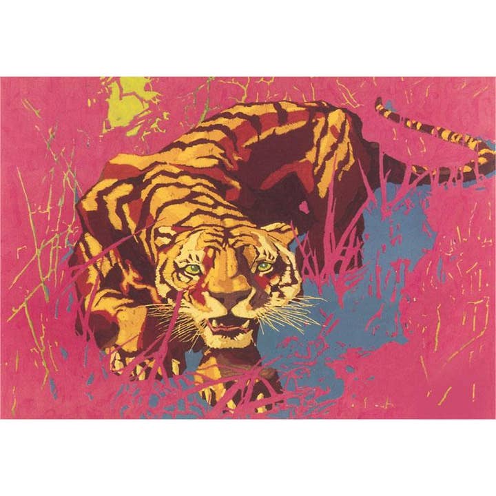 Postkort AN-399 Tiger for engroshandel hos Found Image Press