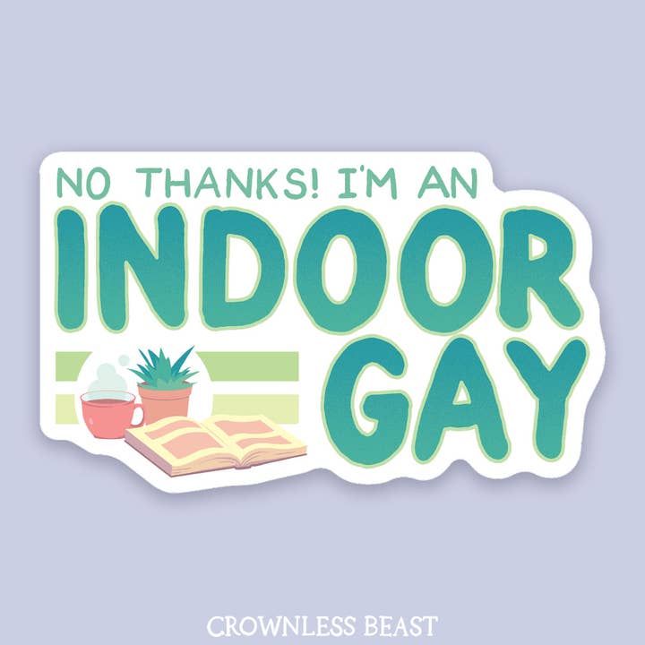 Pegatina gay para interiores para venta al por mayor de Crownless Beast