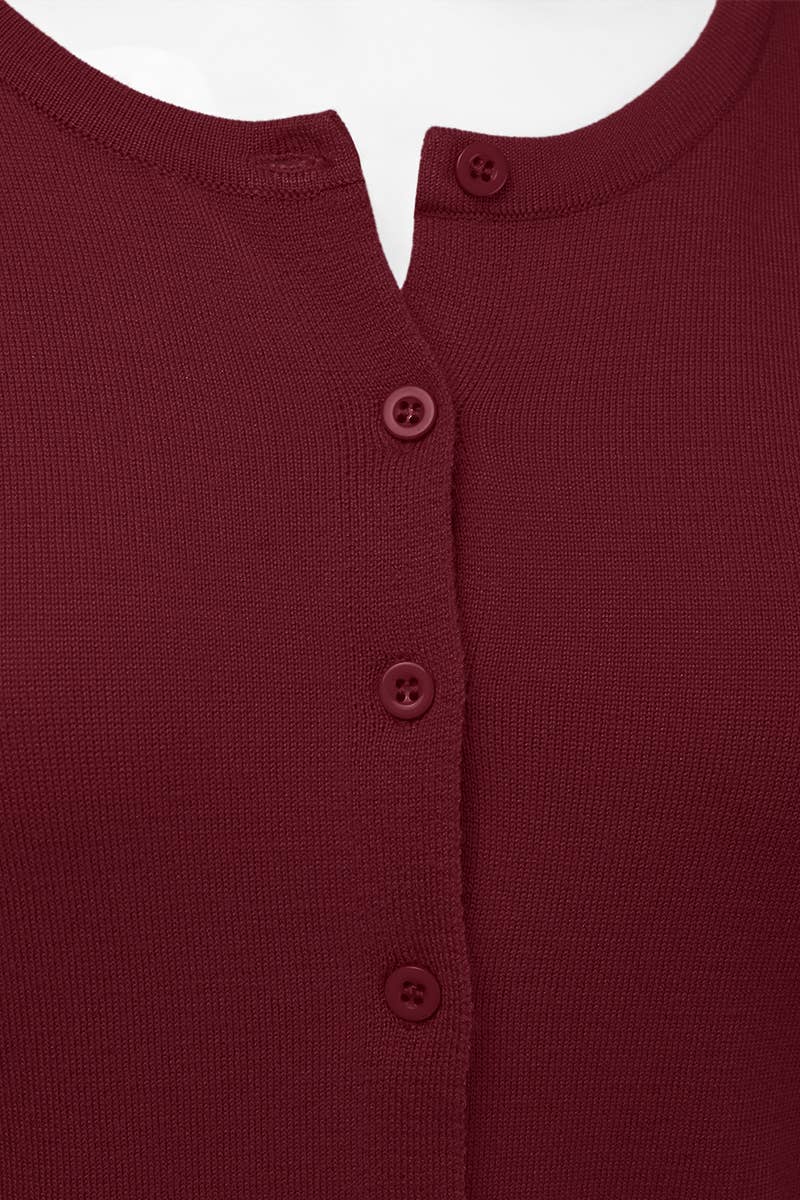 NINEXIS - Vente Cardigan – femme - AWOCAL310_Chandail à manches longues en tricot doux boutonné8