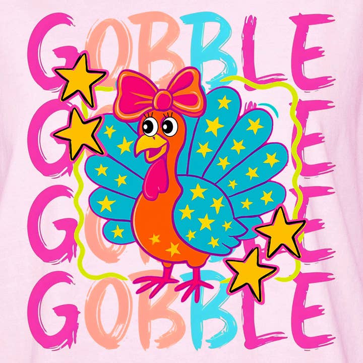 Wholesale Accessory Market - Wholesale Sublimation Transfer - Gobble Doodle Turkey Ready To Press DTF Transfer