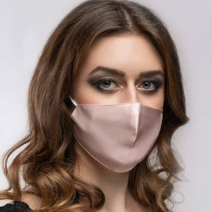 SilkSleek® - Wholesale Protective Face Mask/Shield - Triple Layers Mulberry Silk Face Mask2