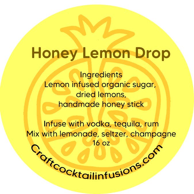 Craft Cocktail Infusions - Wholesale DIY Drink Kit - Cocktail Kit Gift Honey Lemon Drop | DIY Infusion4