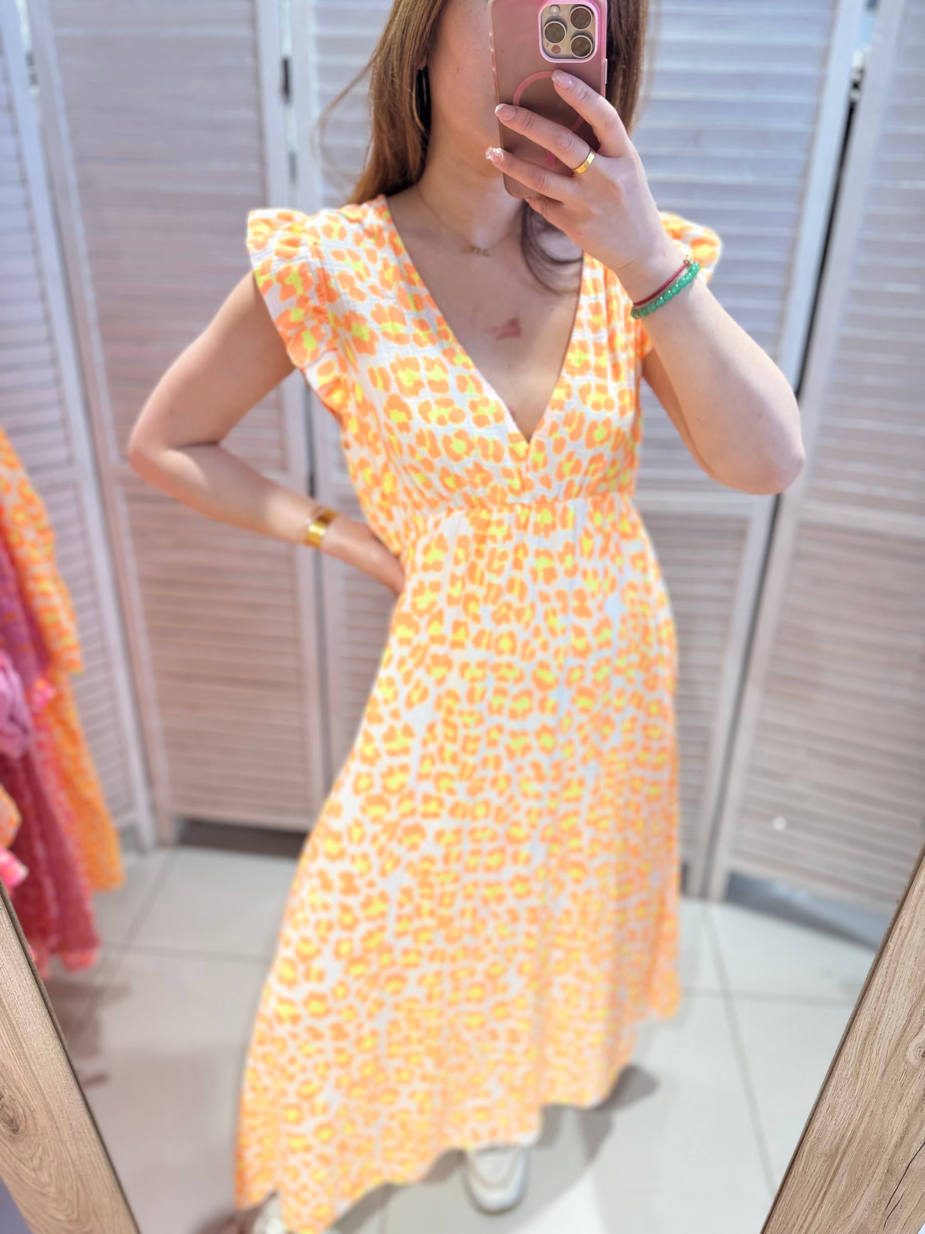 VICTORIA&ISAAC - Wholesale Dress - Women's - Leopard Print Maxi Dress - A1023 Leo