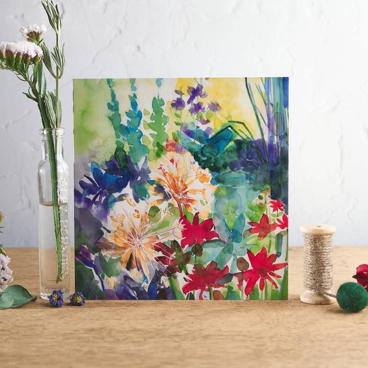 Allium Seedheads Greetings Card for wholesale by Diana Fegredo Studio