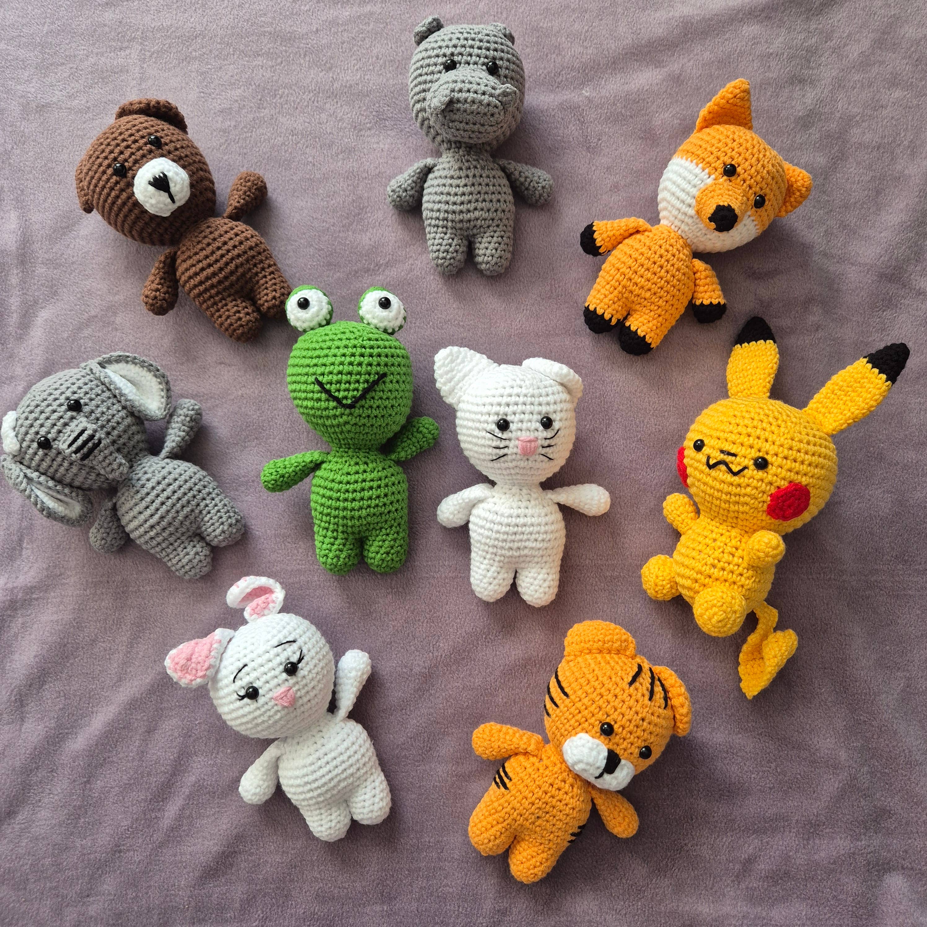 despinacrafting - Vente Peluche – enfant et bébé - Animaux amigurumi en crochet rembourrés12