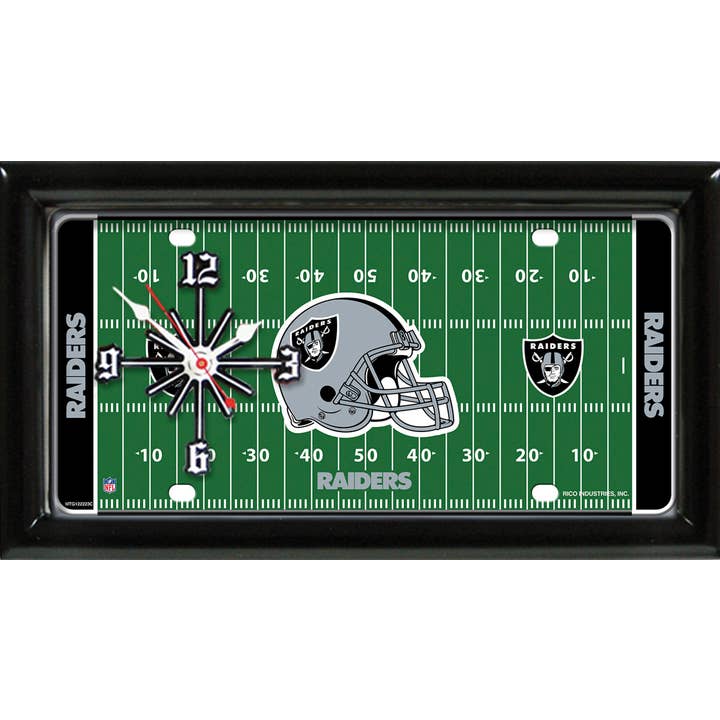 Good Tymes Enterprises Inc - Wholesale Wall Clock - Las Vegas Raiders Field Clock