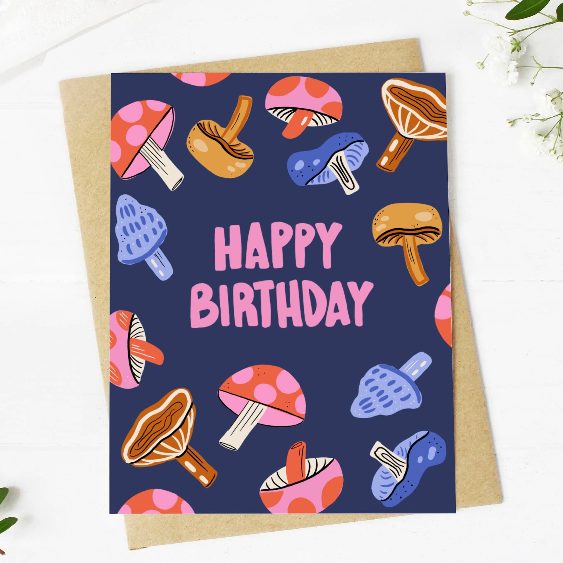 Big Moods - Wholesale Birthday Card - "Happy Birthday" Mushroom Card4
