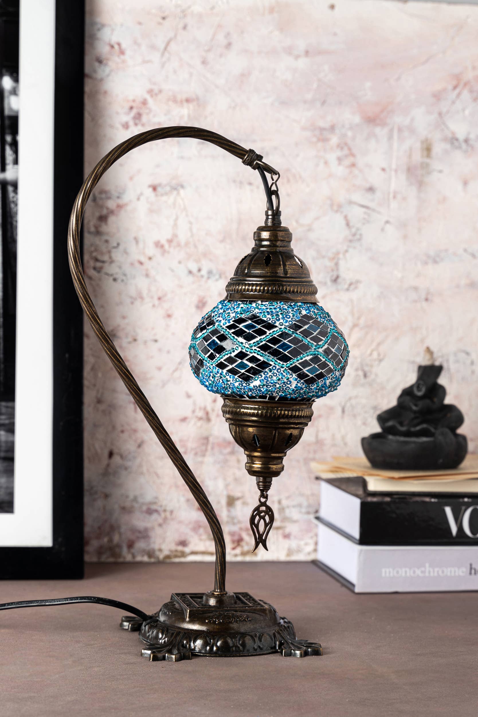 KAFTHAN - Wholesale Accent/Desk Lamp - Swan Neck Mosaic Lamps | Christmas & Holiday Decor Lighting20