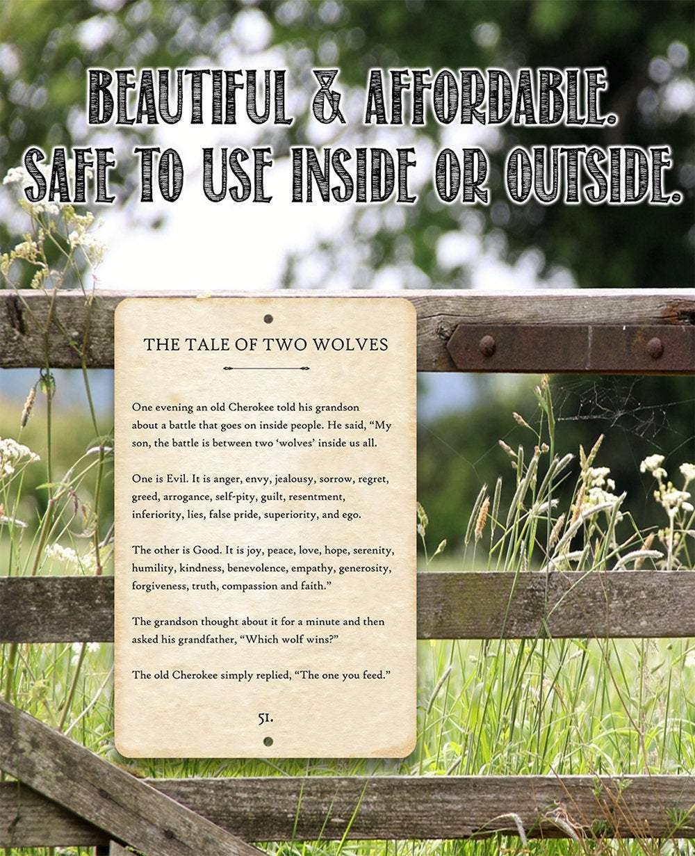 Lone Star Art Metal Signs - Wholesale Sign - Rustic Metal Sign | The Tale of Two Wolves3