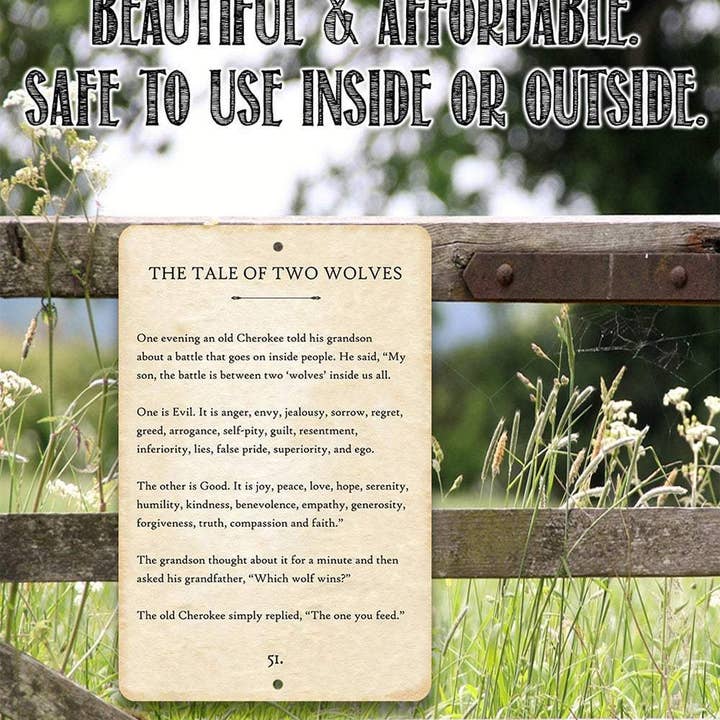 Lone Star Art Metal Signs - Wholesale Sign - Rustic Metal Sign | The Tale of Two Wolves3