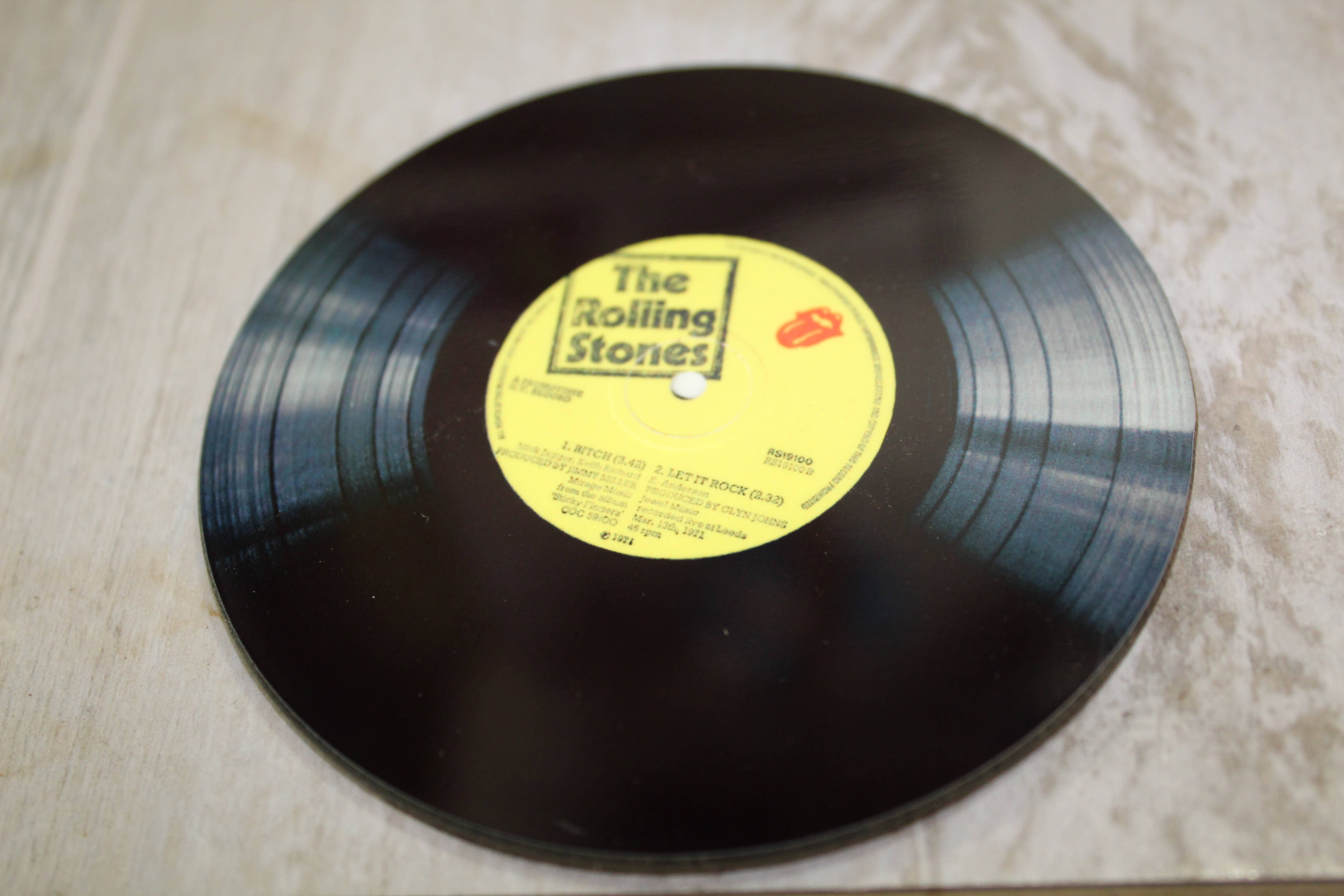 Raven Design - Wholesale Coasters - The Rolling Stones Retro Record// 3.57 inch Round Coaster0