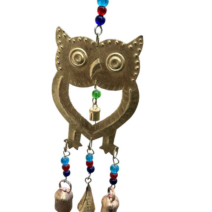 Hopes Unlimited - Wholesale Wind Chime - Wise Owl Guardian Wind Chime0