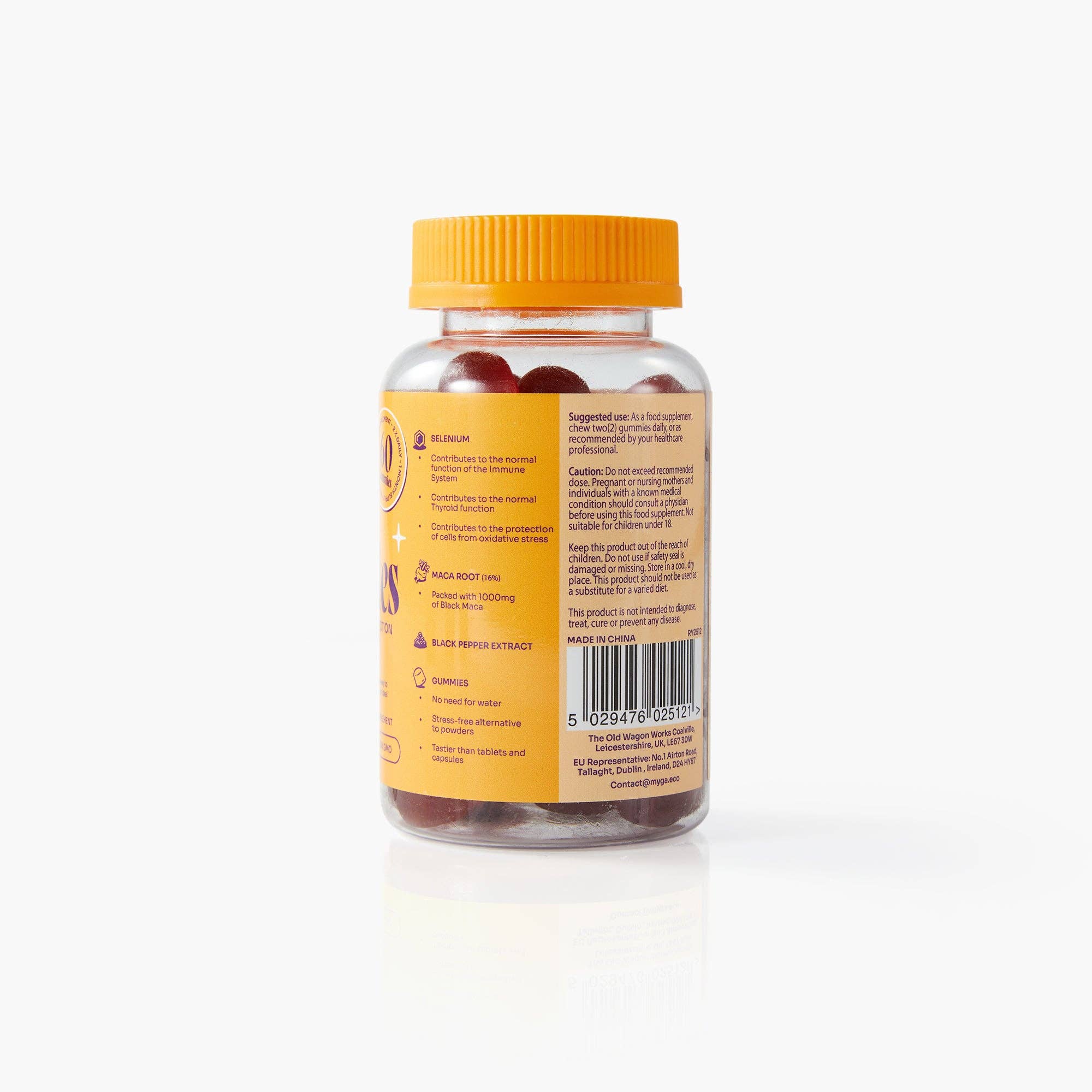 Myga - Wholesale Oral Supplement/Vitamin - Myga Maca Gummies – Vegan Berry Energy & Balance Support1