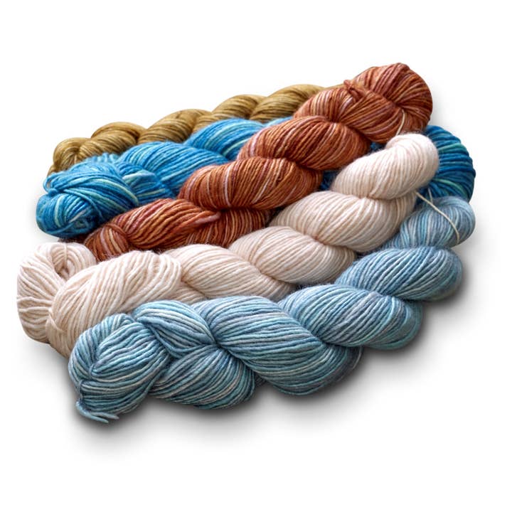 Rooster Yarns - Venta al por mayor Hilos - Set de mini madejas de hilo de tejido Fino de Manos del Uruguay3