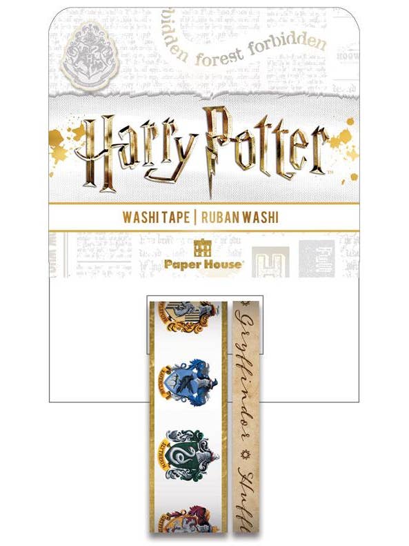 Harry Potter - House Crests Washi Tape for wholesale by Paper House Productions