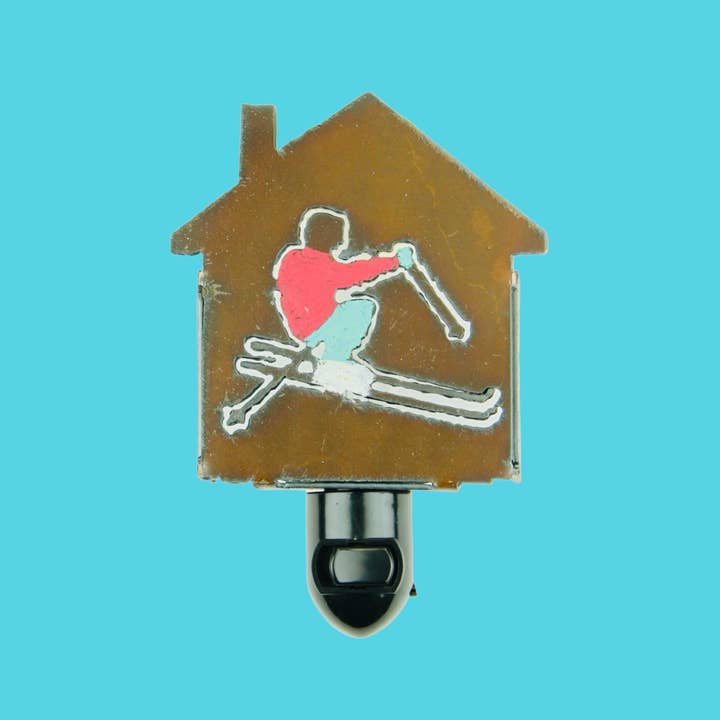 Whimsies - Vente Veilleuses - Chalet de ski, veilleuse, cadeaux d'hiver, chalet de neige, souvenir
