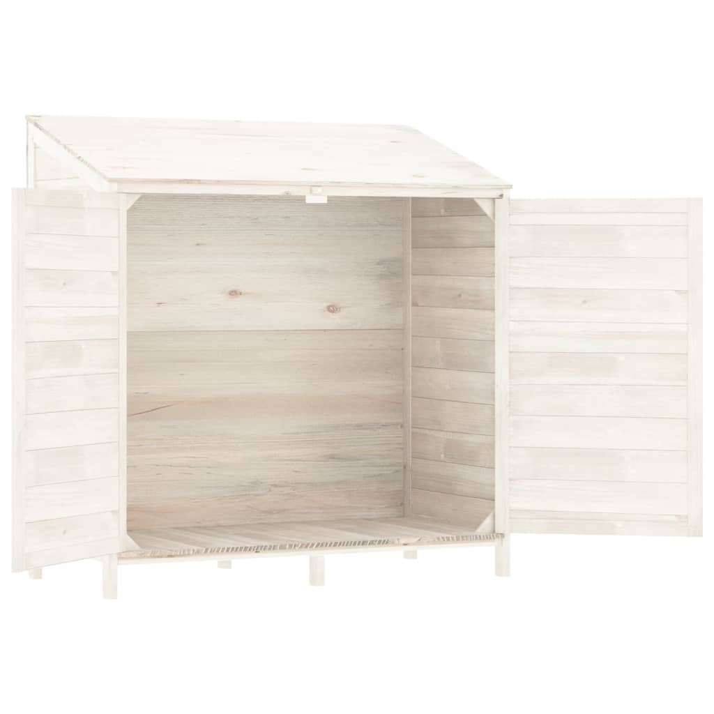Greenwestons - Wholesale Outdoor Ornament/Decor - Green's Garden Shed White 40.2"x20.5"x44.1" Solid Wood Fir3