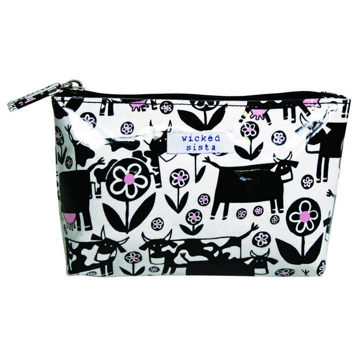 Wicked Sista Bags - Wholesale Makeup/Cosmetic Bag - Moo Cow Small Kosmetiktasche
