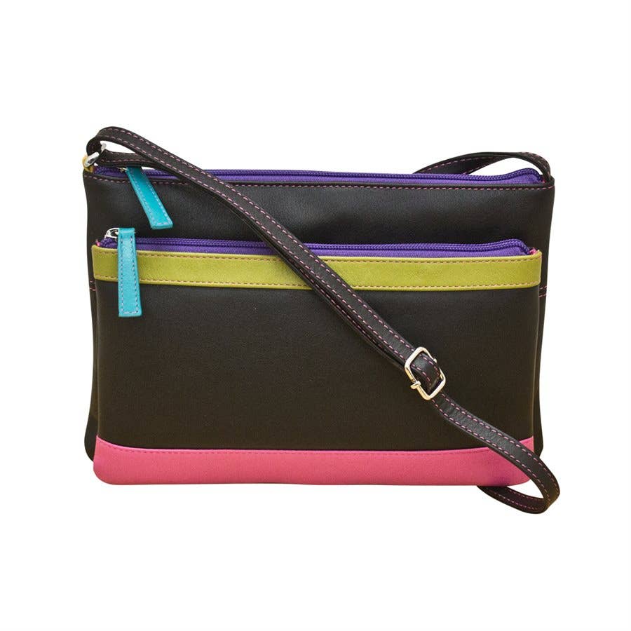 ili New York - Wholesale Crossbody Bag - Women's - 6028 Double Zip Crossbody Bag3