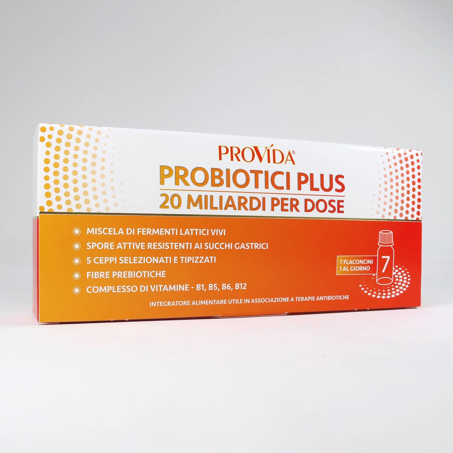 OPTIMA NATURALS - Vendita all'ingrosso Vitamine/integratori orali - Provida Probiotici Plus - 20 miliardi per dose - 7 flaconcin2