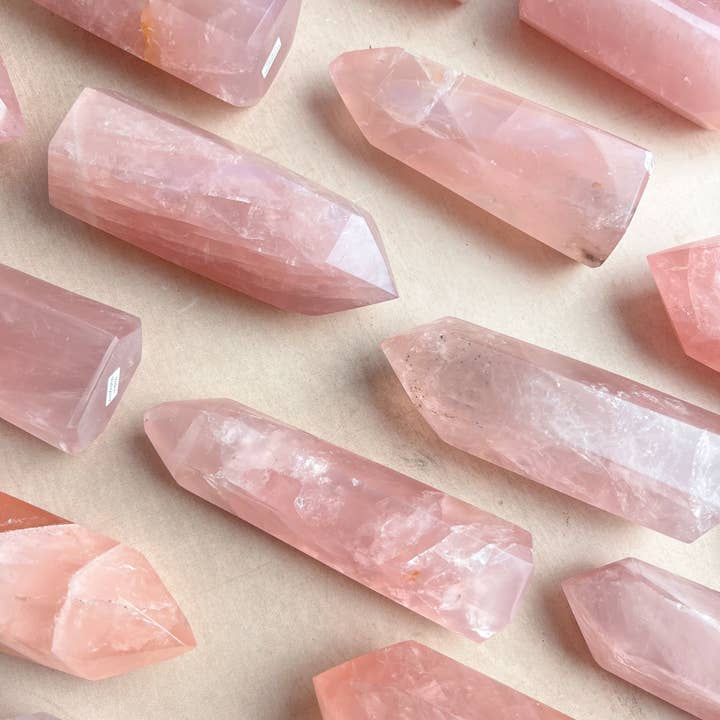 Terra Dawn Minerals - Wholesale Spiritual Stone/Crystal - High Grade Rose Quartz Towers Large & Small8