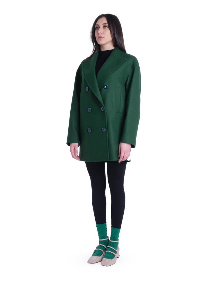 Grüner Mantel für den Großhandel von Manuela Conti