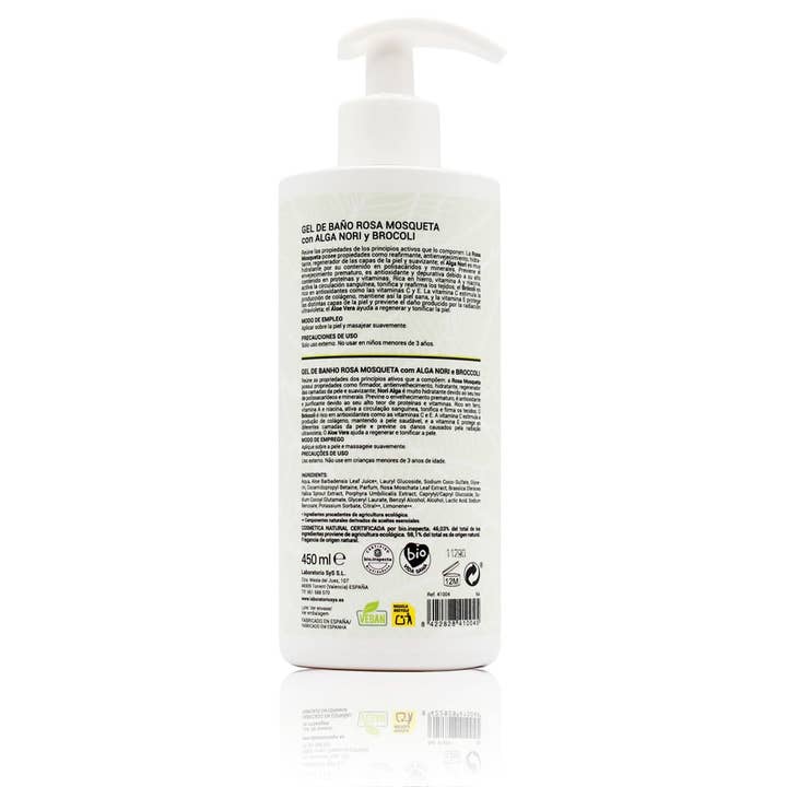Laboratorio SYS - Vendita all'ingrosso Bagnoschiuma/gel doccia - Gel doccia alla rosa mosqueta, alghe nori e broccoli 450 ml1