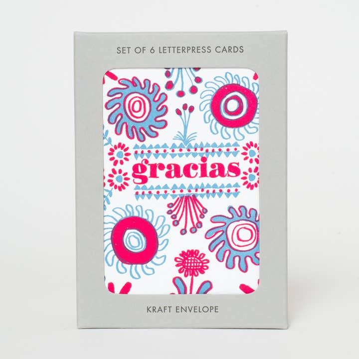 Egg Press Manufacturing - Wholesale Stationery/Notecard Set - Boxed Set Gracias Thank You Letterpress Greeting Cards by Egg Press0