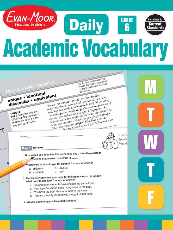 Daily Academic Vocabulary Gr 6+ Te for wholesale by Carson Dellosa Education