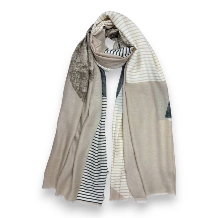 Lili Scarves - Wholesale Scarf – Women's - Stanley Wool Blend Print Scarf1