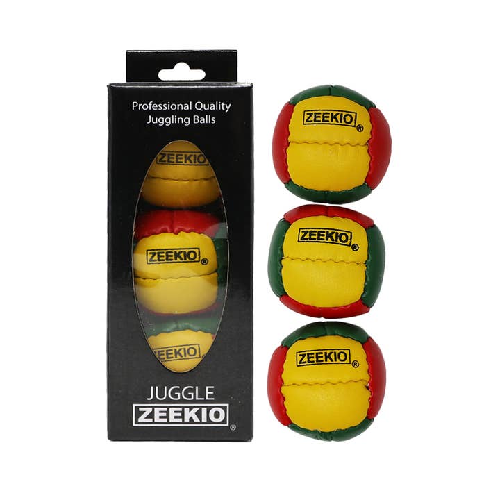 YoYoSam Wholesale - Wholesale Sportieve accessoires - Zeekio Galaxy Jongleerballen - Premium 12 Panelen Echt Leren Ballen - 130g - 67mm - Set van 3 Zeekio5